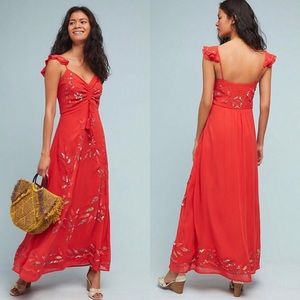 NWT ANTHROPOLOGIE Farm Rio Quintana Maxi Dress